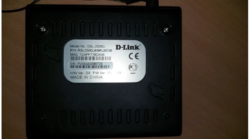 ADSL Роутер DLINK DSL-2500U