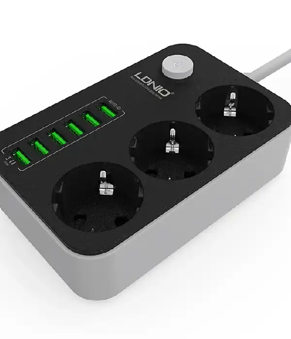Мережевий фільтр LDNIO SE3631 (3x220V+6USB/3,4A/1,