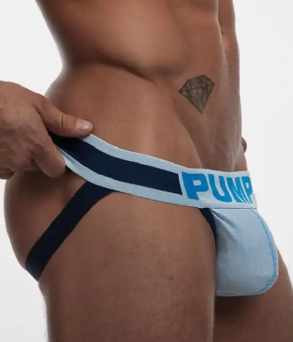 Еротичні джоки Pump. Колір: блакитний