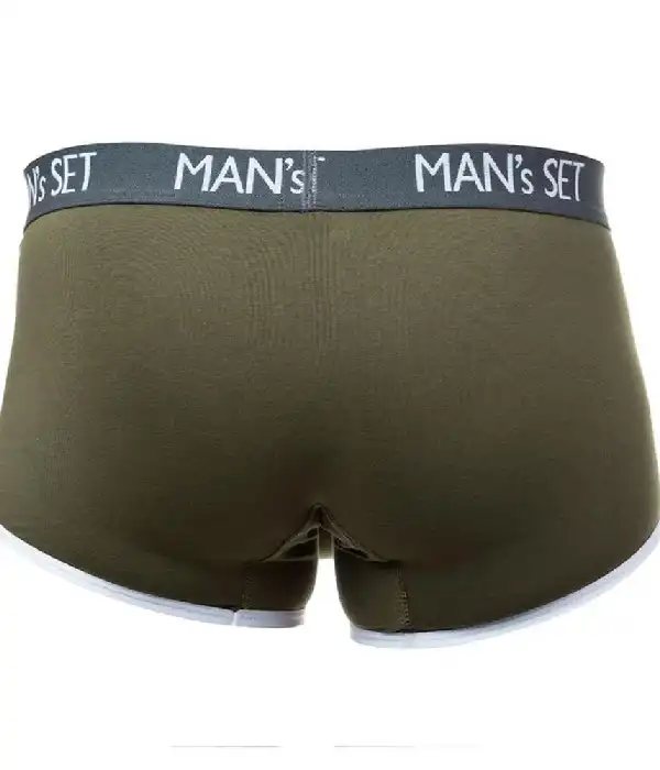 Чоловічі труси боксерки MAN's SET. Колір оливковий