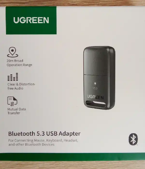 Bluetooth-адаптер Ugreen 5.3 USB-приймач, передава