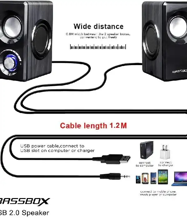 СТОК Комп'ютерні колонки Bassbox USB